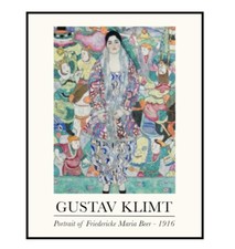 Gustav Klimt Fredericke Maria Beer Print, Gutav Klimt Print, A4 to A0