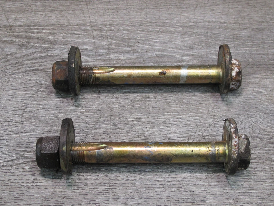 86-91 MERCEDES W126 JUEGO DE 2 SUSPENSIÓN DELANTERA AJUSTE EXCÉNTRICO CAMBER PERNO OEM Foto 4 de 4