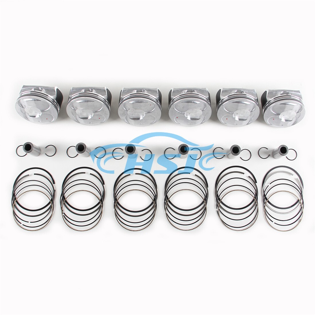 3.6L STD Pistons & Ring Kit - Fits Buick, Cadillac, Chevy, GMC, Saturn (Replaces 12616971, 12616972, Etc.)