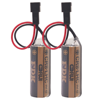 2-Pack FUJI FDK CR8.LHC 17450 3V CR8-LHC Battery for Toto Flush Valve w/ Plug US