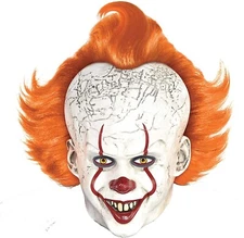 Pennywise Clown Mask Stephen IT Halloween Cosplay Full Mask Costume USA