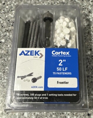 Cortex AFCTL50LF200 Star Square Head Trim Screws with Plugs 9 x 2 L in.