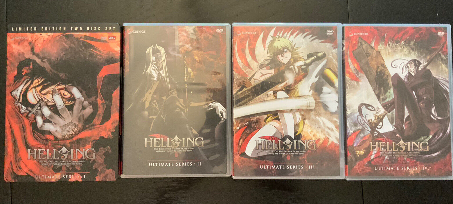 Hellsing + Hellsing ultimate 2 series completas anime 3 dvds