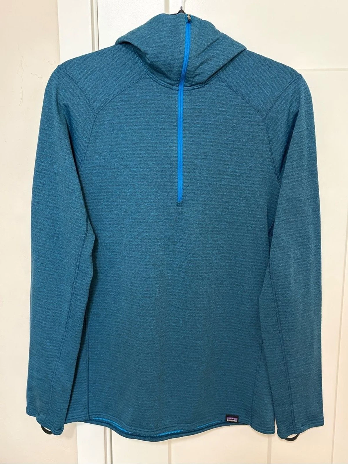 Patagonia Men's Capilene® Thermal Weight Zip-Neck Hoody Hoodie, Blue, Size S