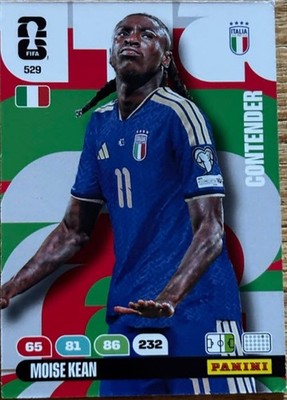 Panini FIFA ADRENALYN XL Club World Cup 2026 NR 529 Moise Kean CONTENDER