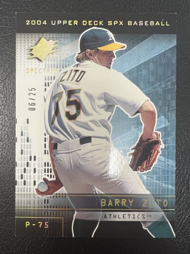 Barry Zito 2004 Upper Deck SPx #75 Gold Spectrum /25