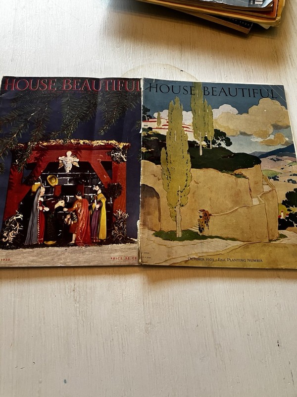 Vintage “HOUSE BEAUTIFUL” Magazine Oct 1925 And Dec 1939