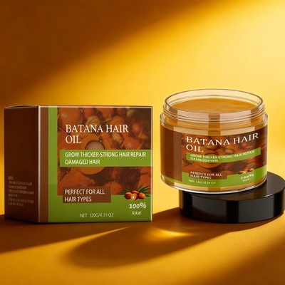 Batana Oil from Honduras Hair Growth Mask Repairs Damaged Hair 100% Natural Pure