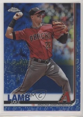 2019 Topps Chrome Blue Refractor 147/150 Jake Lamb #116 0a6