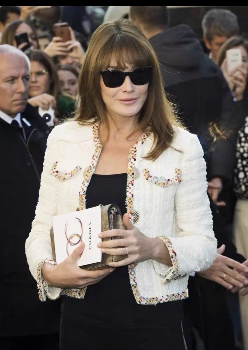 Rare Chanel 17C 2017 Cruise Cuba Coco Fantasy Tweed Jacket Ivory