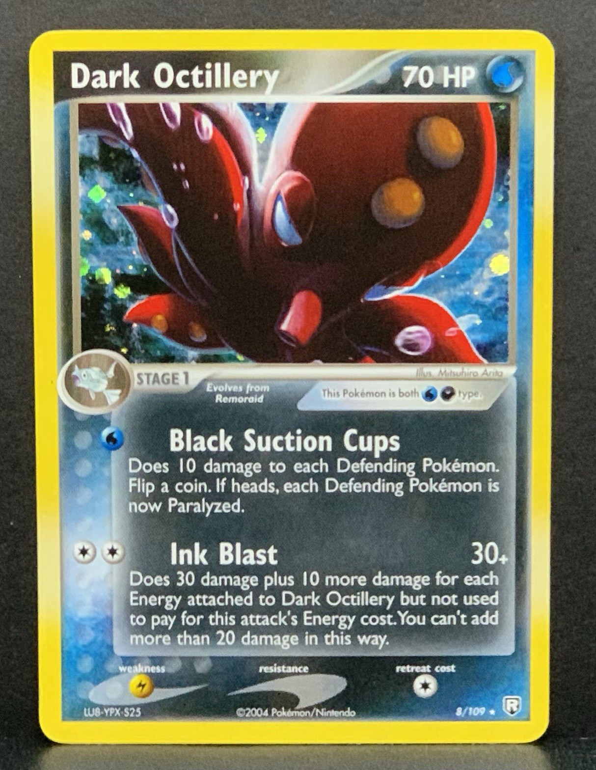 2004 Pokemon EX Team Rocket Returns Dark Octillery Holo Foil 8/109 NM-MT