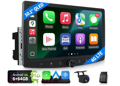 Eonon UX7SK Plus 10.1'' Double DIN Android 14 6+64GB CarPlay Car Stereo Radio GPS