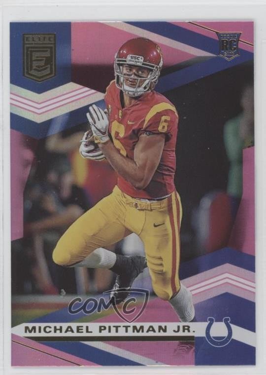2020 Panini Donruss Elite Rookies Pink Michael Pittman Jr #123 Rookie RC 1hn2