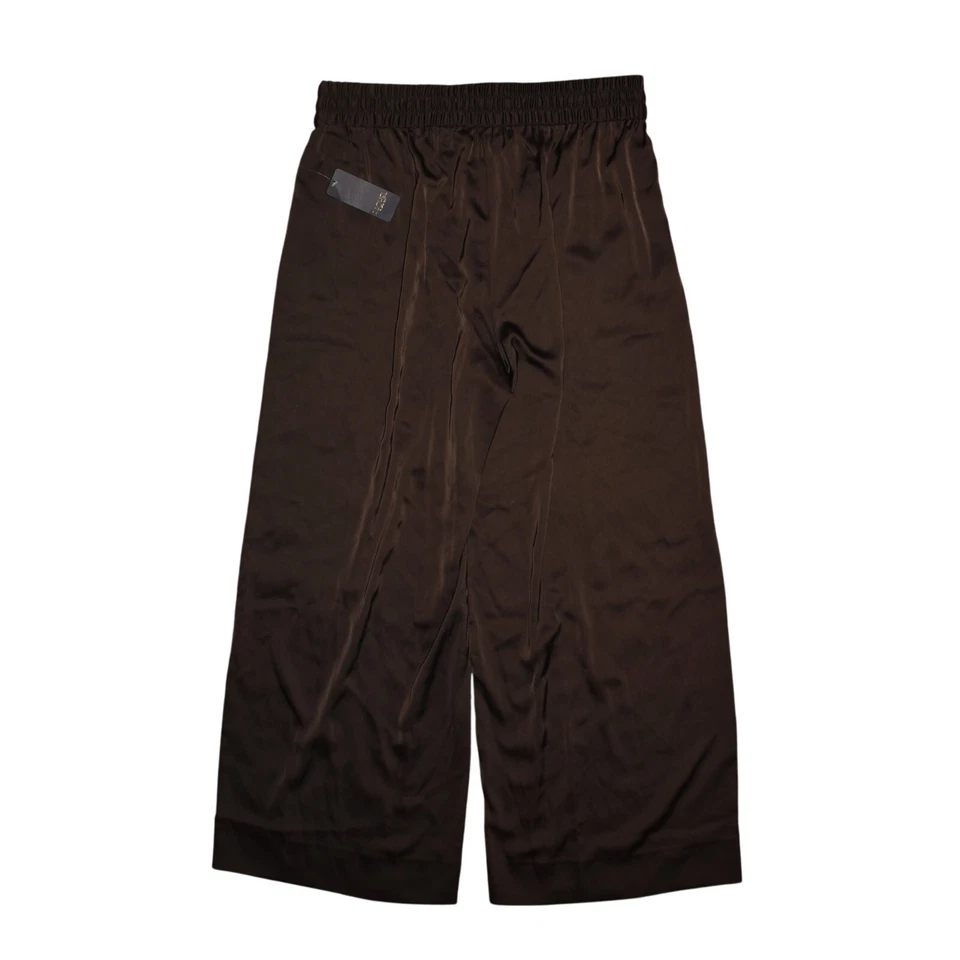 Pantalón RACHEL ROY NUEVO $105 Negro Satinado Pull-On Pierna Ancha Cintura Elástica 1X Foto 2 de 3