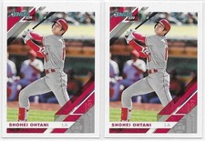 2019 Donruss Baseball Base Shohei Ohtani Angels/Dodgers P/DH 2 Card Lot #164