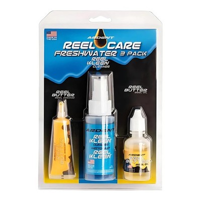 Ardent Freshwater Reel Care 3~Pack, Grease, Cleaner & Oil