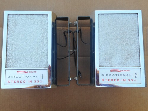 Seeburg DS-160 Jukebox Side Mount Speakers Ears Pair Excellent !