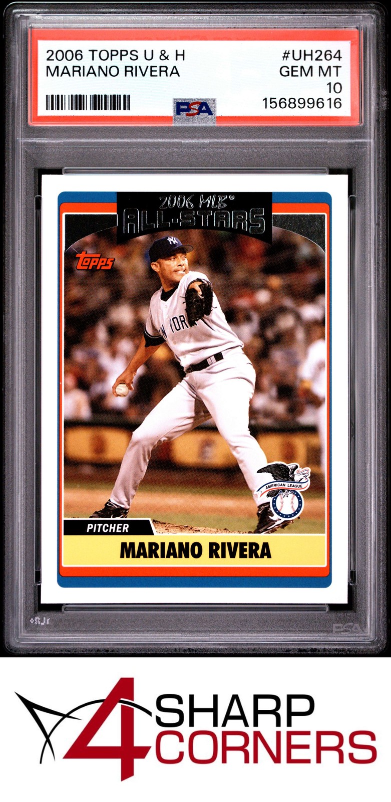 2006 TOPPS UPDATES & HIGHLIGHTS #UH264 MARIANO RIVERA HOF PSA 10