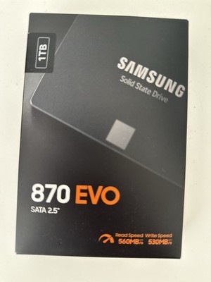 Samsung 870 EVO 1TB 2,5 Zoll SATA III Interne SSD MZ-77E1T0B/EU Neu OVP