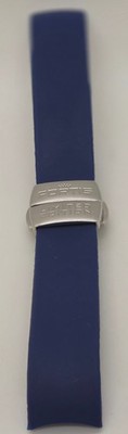 Fortis Limited Edition Blue Rubber Strap With Butterfly Clasp 20mm