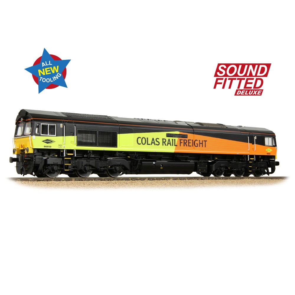 Bachmann 50-004ASFX Class 66/8 66850 'David Maidment OBE' Colas Rail Freight ...