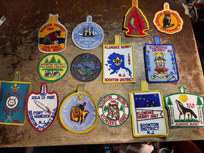 Vintage Boy Scout Patches Lot 1950s 1960s 14 Pc Lot Boonton New Jersey