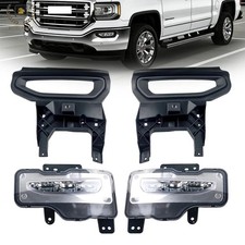 Led Fog Light Kit For Gmc Sierra 1500 2016 2017 2018 Wwiring Harness Brackets Led Fog Light Kit For Gmc Sierra 1500 2016 2017 2018 Wwiring Harness Brackets