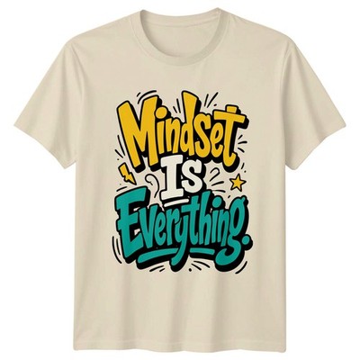Mindset Is Everything T-Shirt Motivation Selbstverbesserung Geschenk für Sie und Ihn