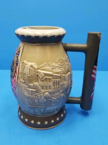 Miller Brewing Norman Rockwell 2002 Package From Home Holiday Beer Stein W/ Box - Picture 2 of 11