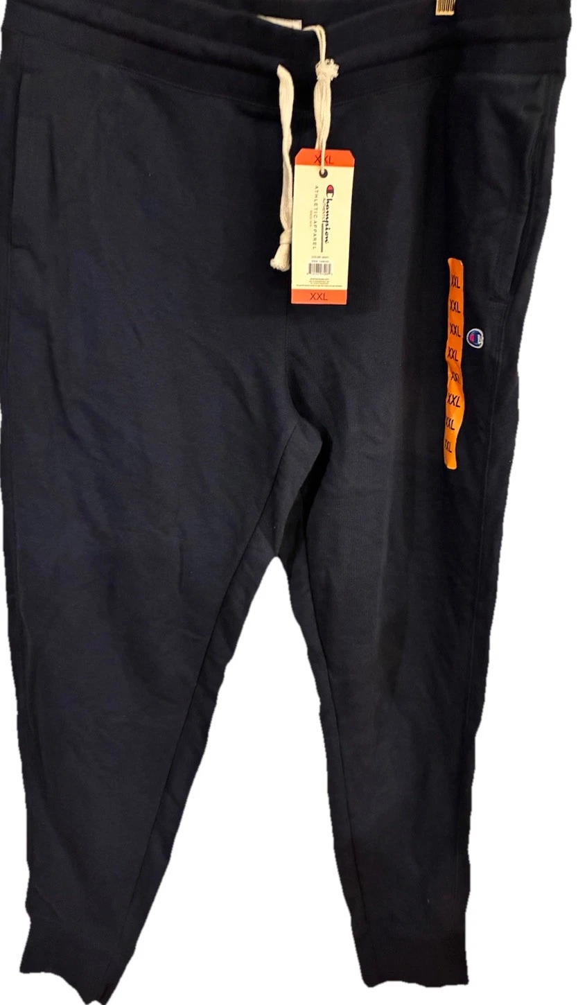 Champion Men's Big & Tall Drawstring Joggers Blue XXL