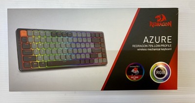 Redragon Azure Mechanical Keyboard, Red Switches (K652GG-RGB-PRO), Open Box