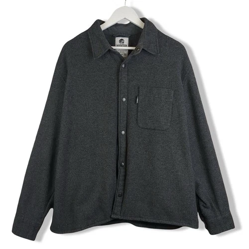 Hebtroco Wool Overshirt Men’s XXL Grey - product listing photo