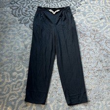 Vintage API Lace Detail Elastic Waist Pants Black 32