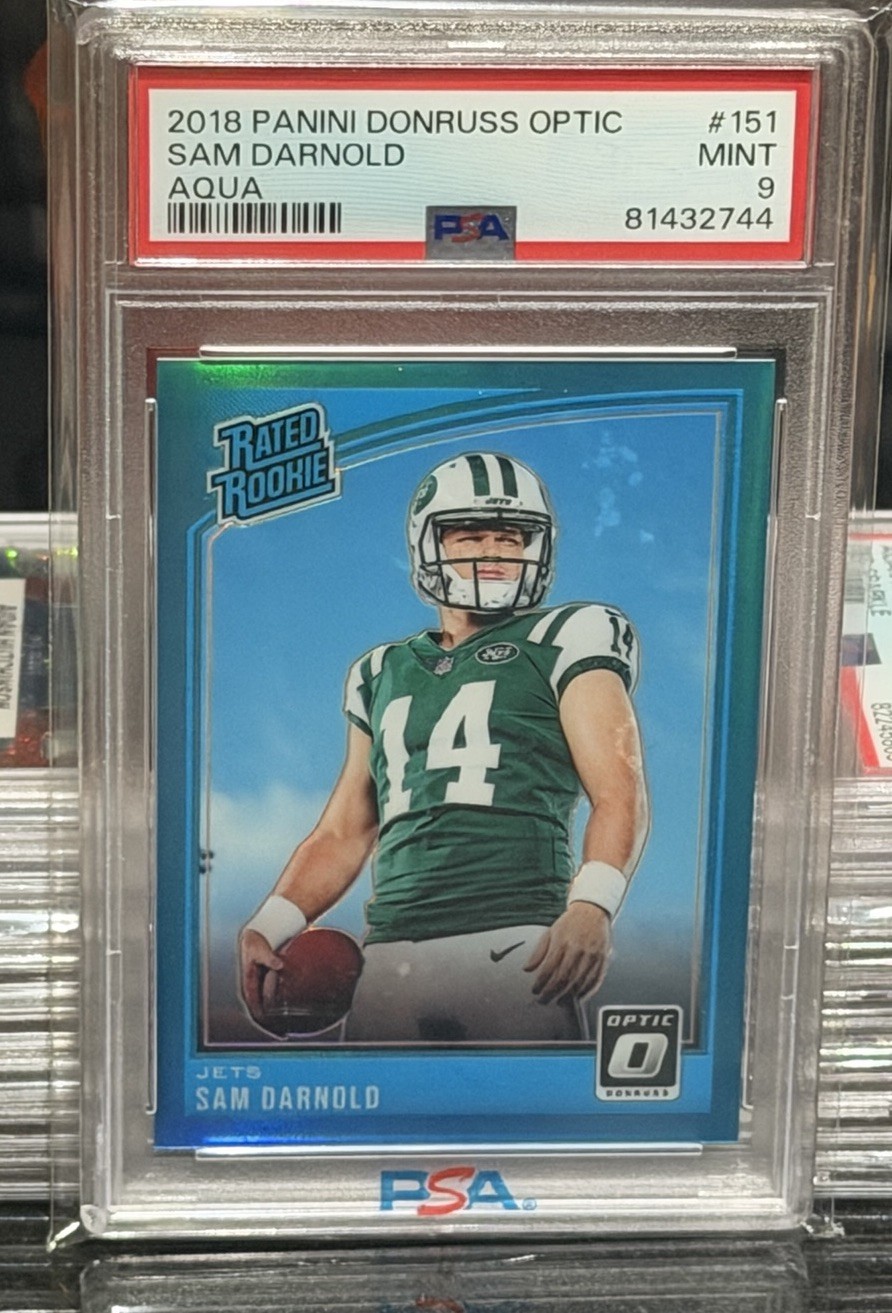 Sam Darnold Panini Donruss Optic #151 Aqua