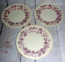 (3) Wedgewood Etruria & Barlaston "Old Vine" 9.25" Luncheon Plates