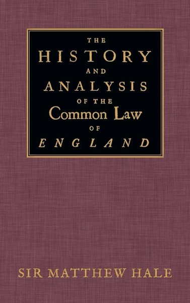 Matthew Hale | The History And Analysis Of The Common Law Of England | Buch-image