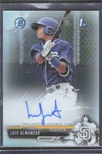 2017 1st Bowman Refractor Auto /499 LUIS ALMANZAR