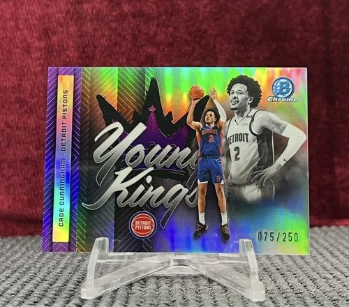 2025-26 Bowman Chrome - Cade Cunningham Young Kings #YK-12 Purple Refractor /250