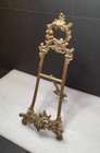 Vintage Brass Easel Stand 24cm Tall Ornate Item