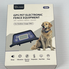 E-Fence GPS Pet Electronic Wireless Fence Equipment E06 Dog Collar IPX7