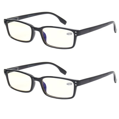 Kerecsen Computer Glasses 2 Pair UV Protection, Anti Blue Rays, Anti Glare an...