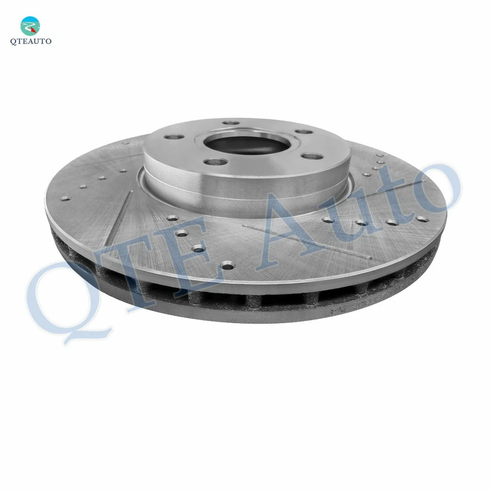 Rotores de disco de freno delanteros ranurados perforados 278 mm para Ford Focus 2012-2018 Foto 3 de 4