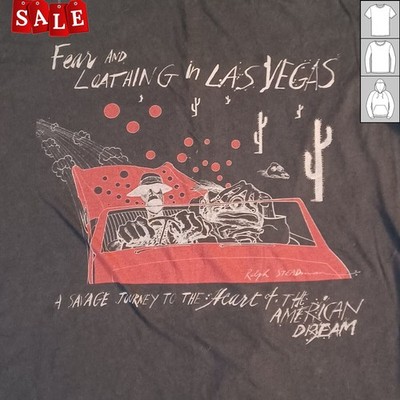 New Fear and Loathing In Las Vegas Gift For Fans Black S-235XL Shirt  RM56
