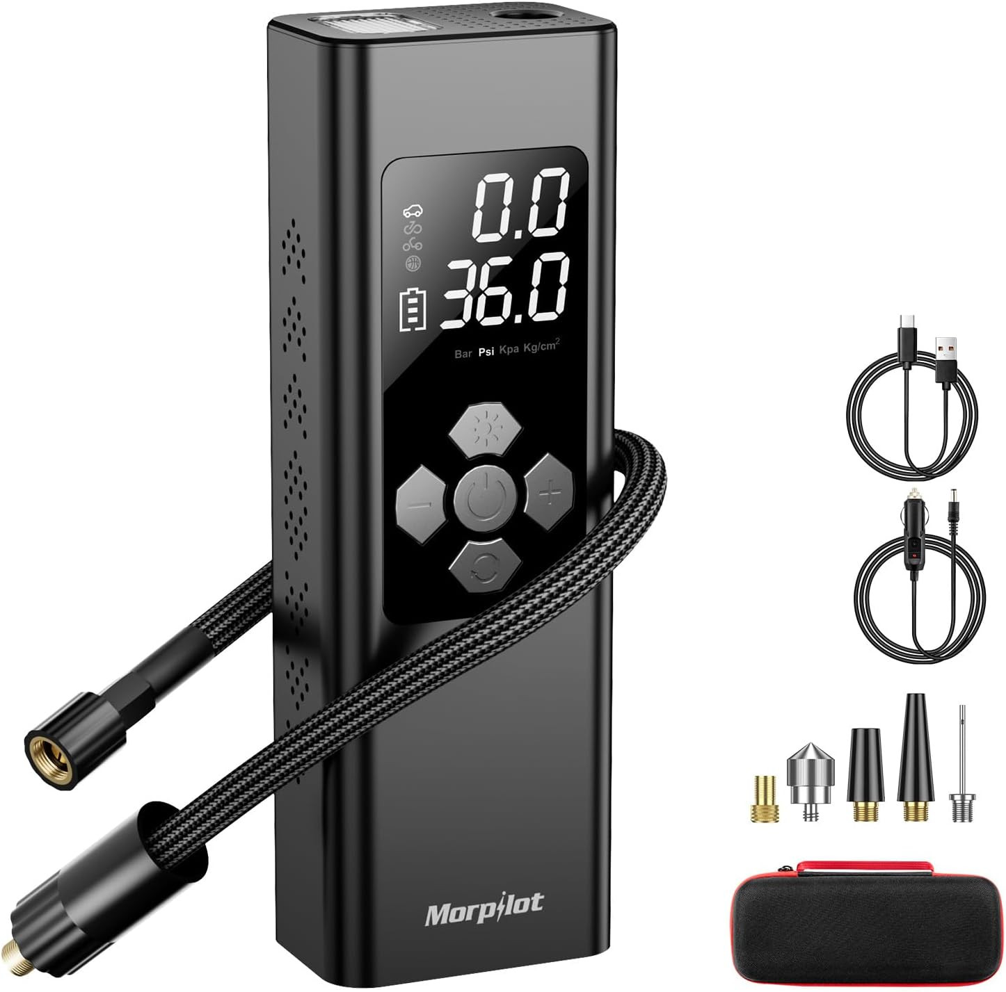Sicurezza Auto: Compressore Portatile 9000mAh | Gonfia Gomme Ricaricabile