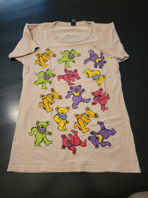 Grateful Dead Concert Tshirt Women's XL Dancing Bears
