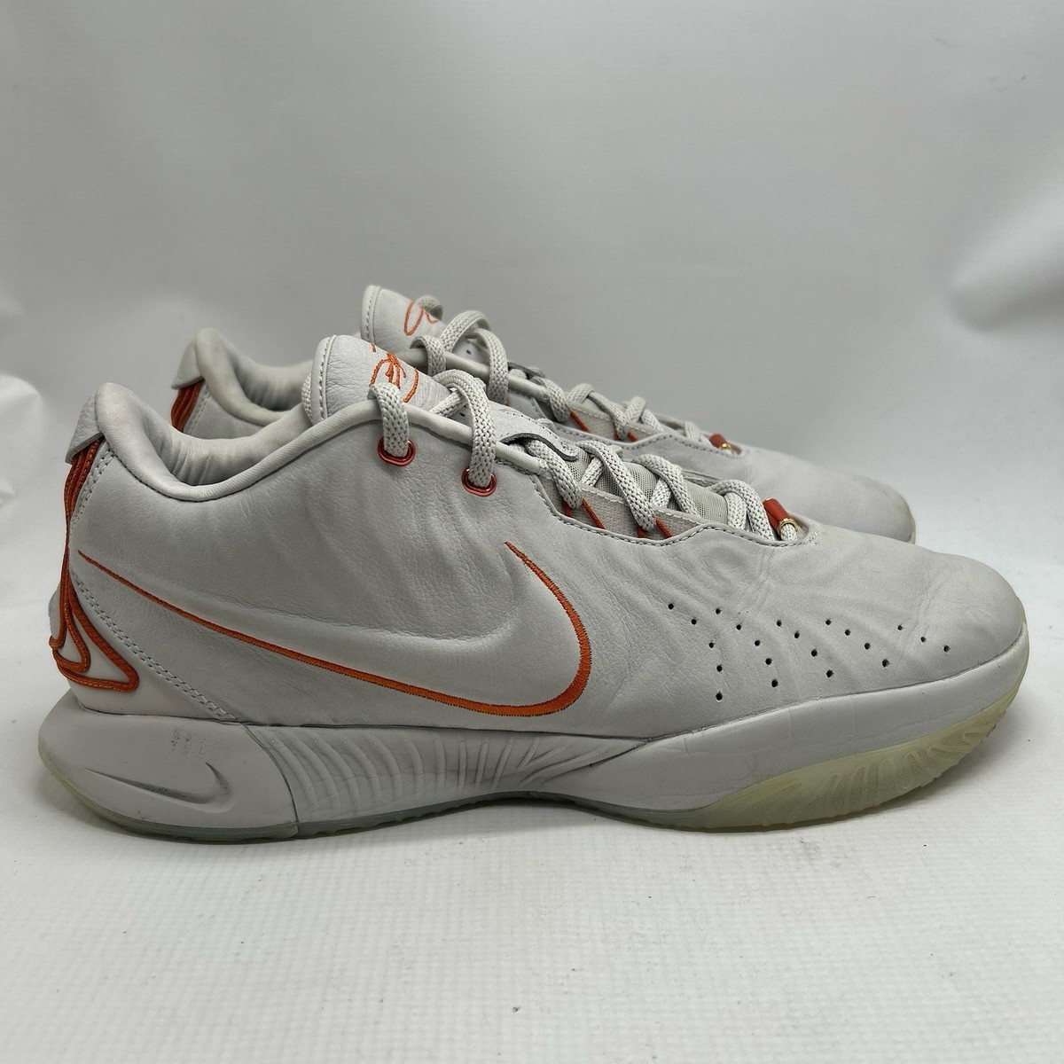 Nike LeBron 21 Akoya Men's Size 13.5 US Basketball Shoes White