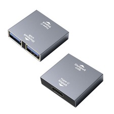 Type C Charging Cord Connect USB Charger USB C Female to Dual USB Female Adapter