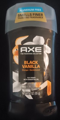 Axe Fine Fragrance Men's Premium Deodorant 3 oz Black Vanilla Aluminum Free