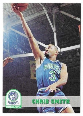 1993-94 NBA Hoops Basketball Chris Smith Card #133 Minnesota Timberwolves