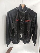 Vtg 1980s Chevrolet Heartbeat of America Satin Jacket Size M Chevy Black